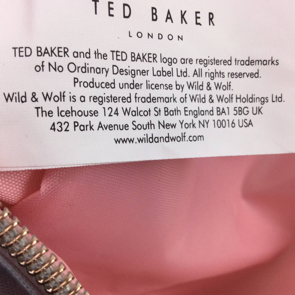 Ted Baker All Sorted Floral Solid Gray Embroidered Zippered Laundry Bag Set - Picture 9 of 14